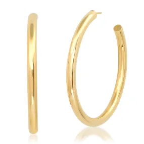 Classy Large Open Hoop Earrings (hollow)