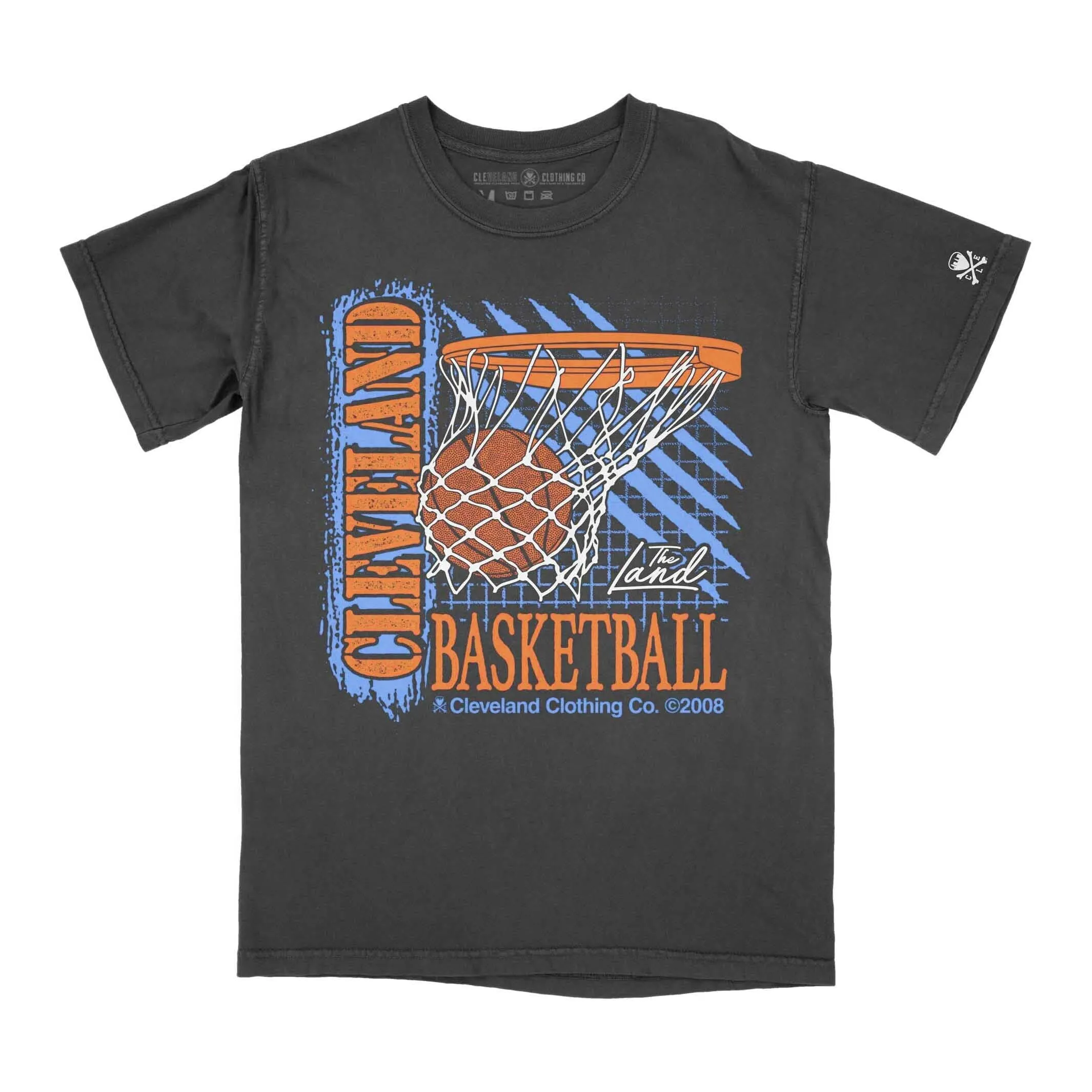 Cleveland Throwback Basketball - Unisex Crew T-Shirt