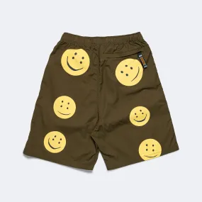 Combed Burberry EASY Shorts (RAINBOWY) - Khaki/Yellow