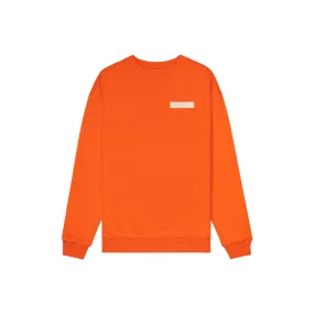 Concepts Leather Patch Crewneck (Orange)