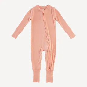 convertible zippy pjs | peach quartz | modal skinny rib