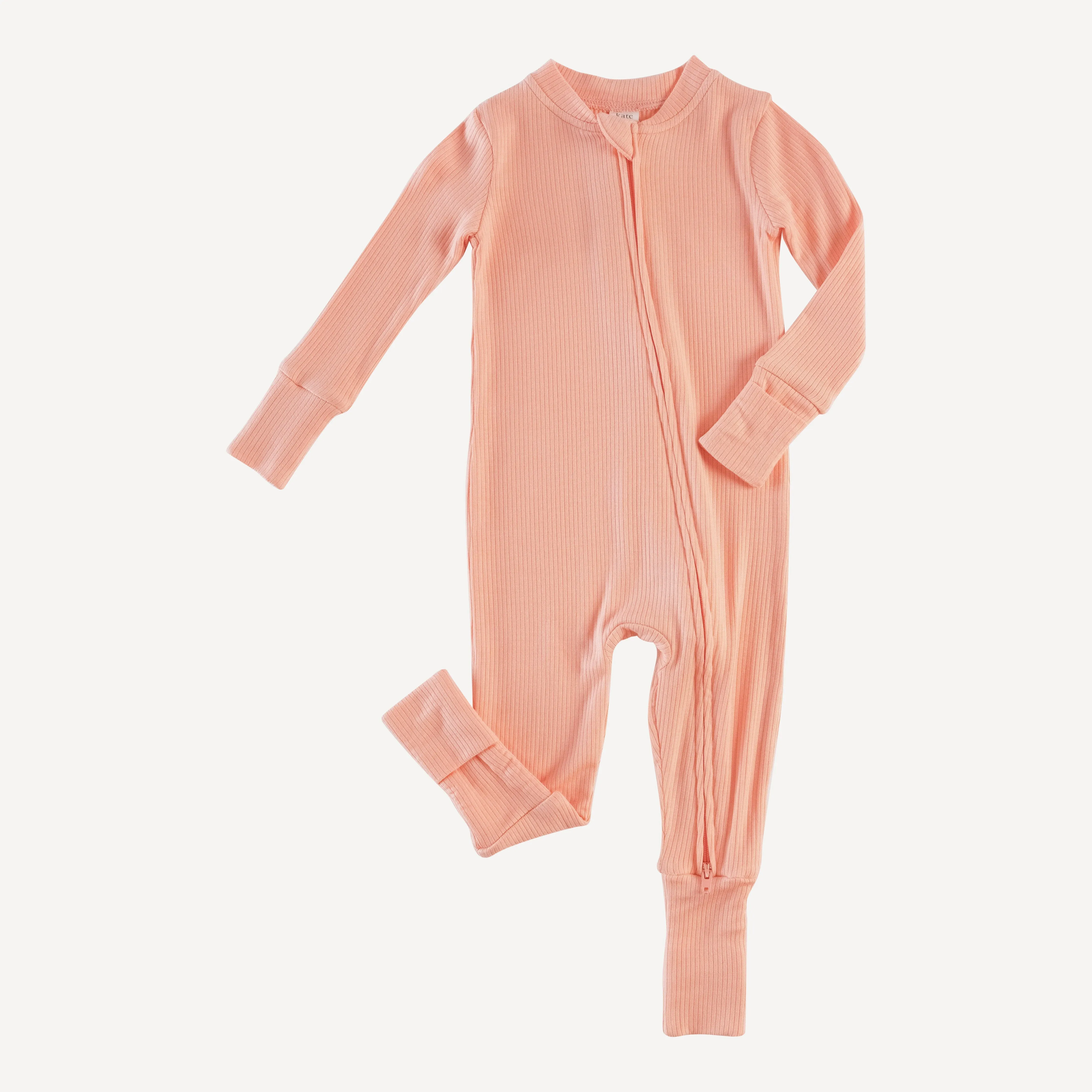 convertible zippy pjs | peach quartz | modal skinny rib