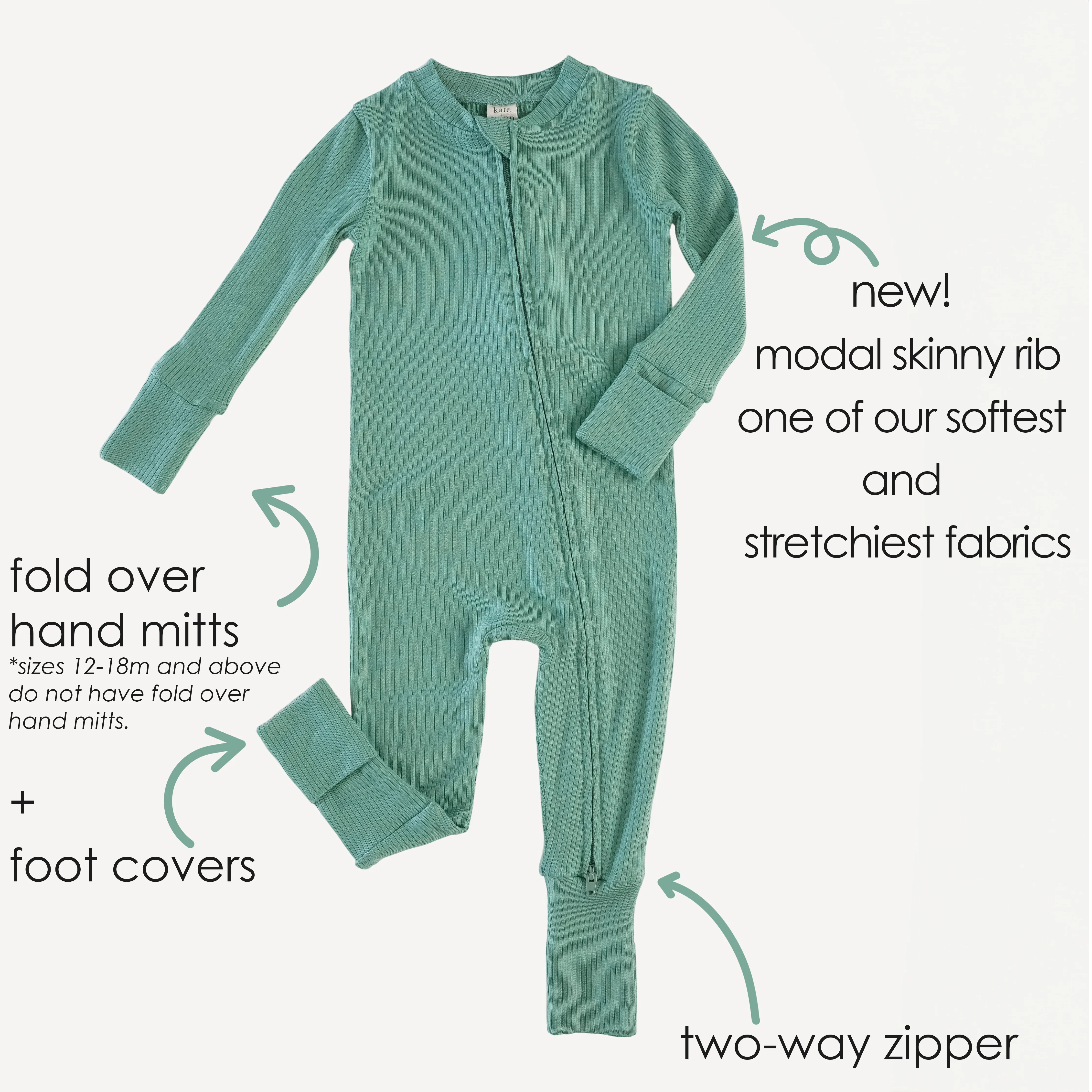 convertible zippy pjs | peach quartz | modal skinny rib