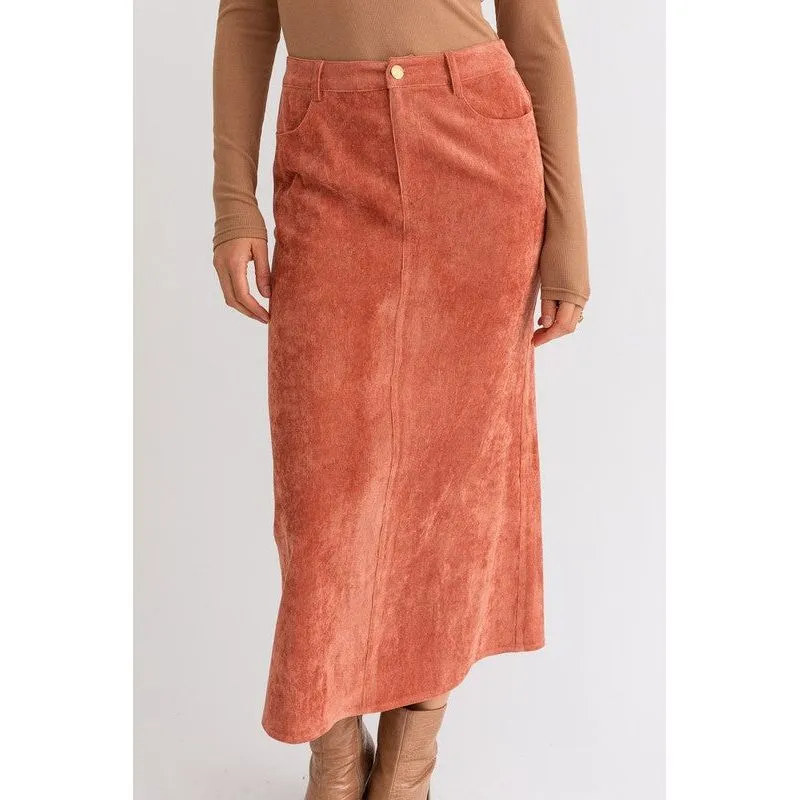 CORD MAXI SKIRT