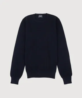 Cotton Pique Crewneck Sweater