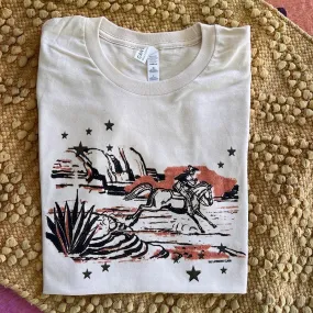 Cream Cowboy Desert Tee