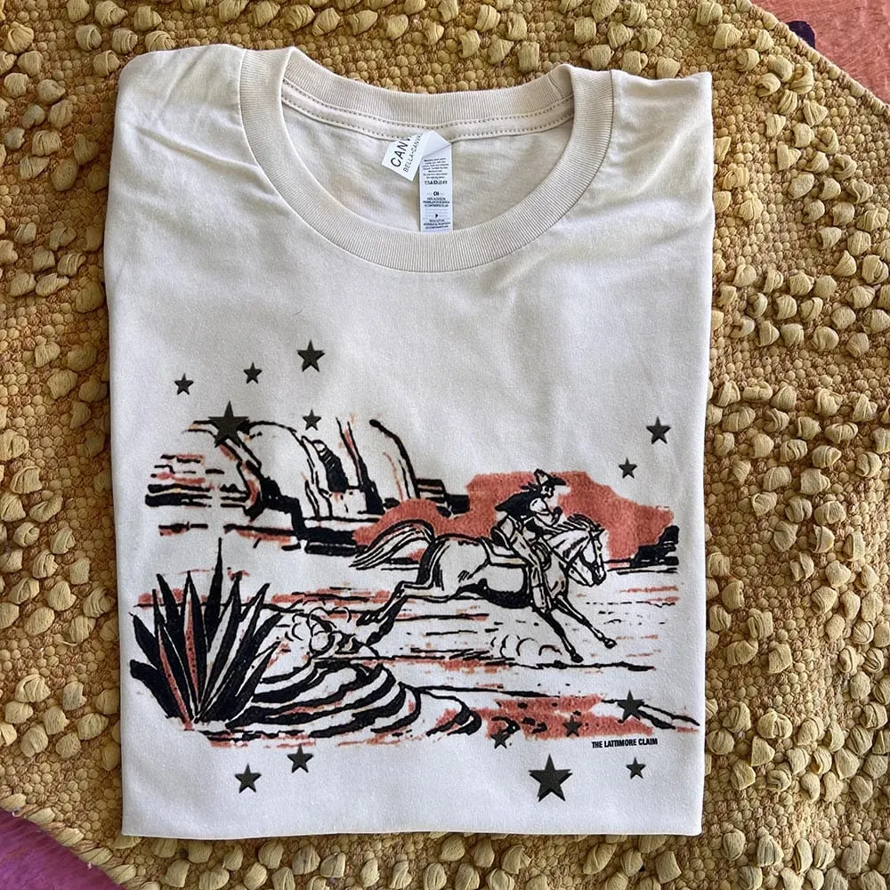 Cream Cowboy Desert Tee