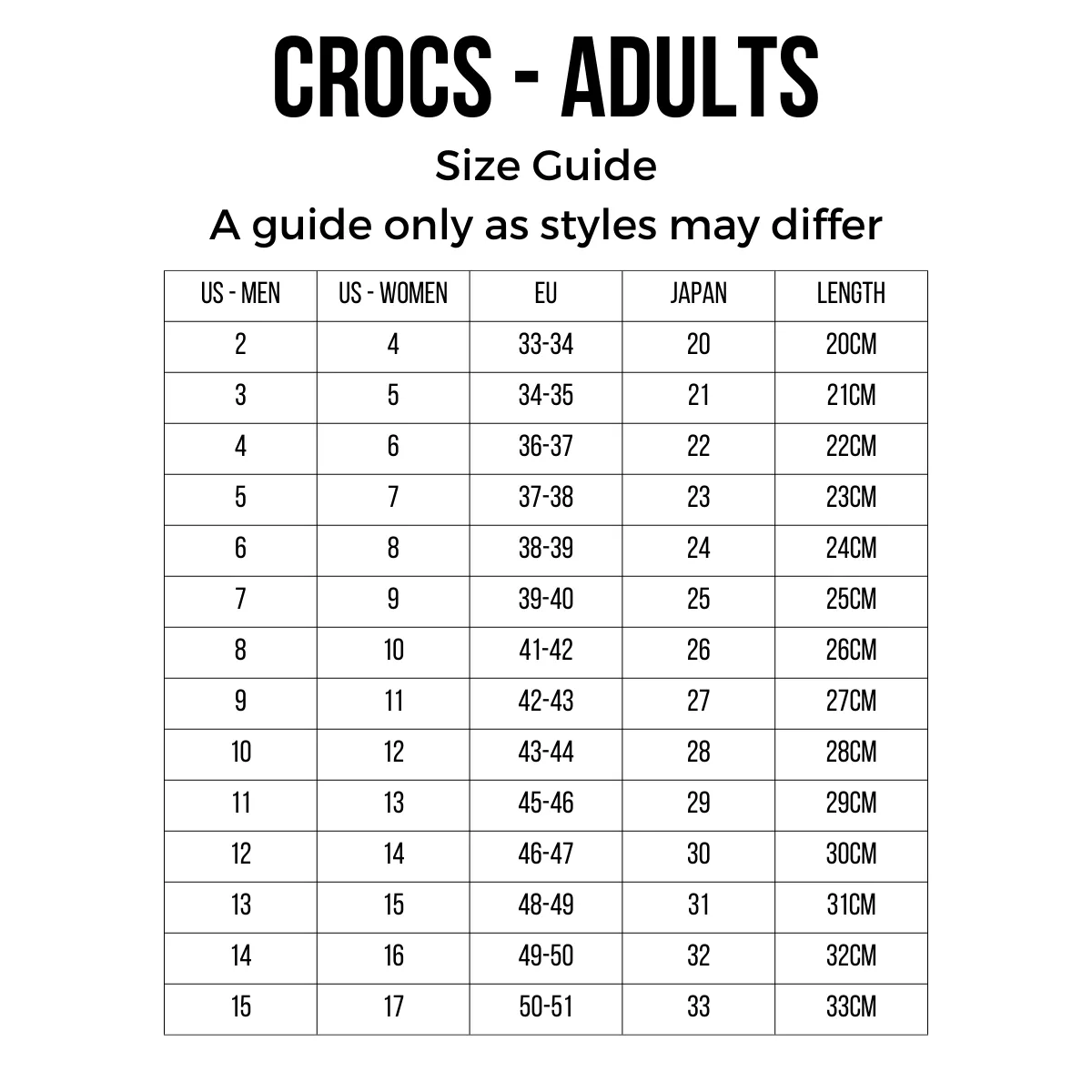 Crocs - Classic All Terrain Clog Black