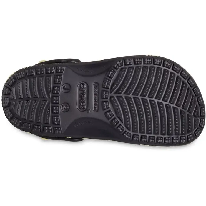 Crocs Kids - Youths Classic Glow Space Clog K Black Sandal