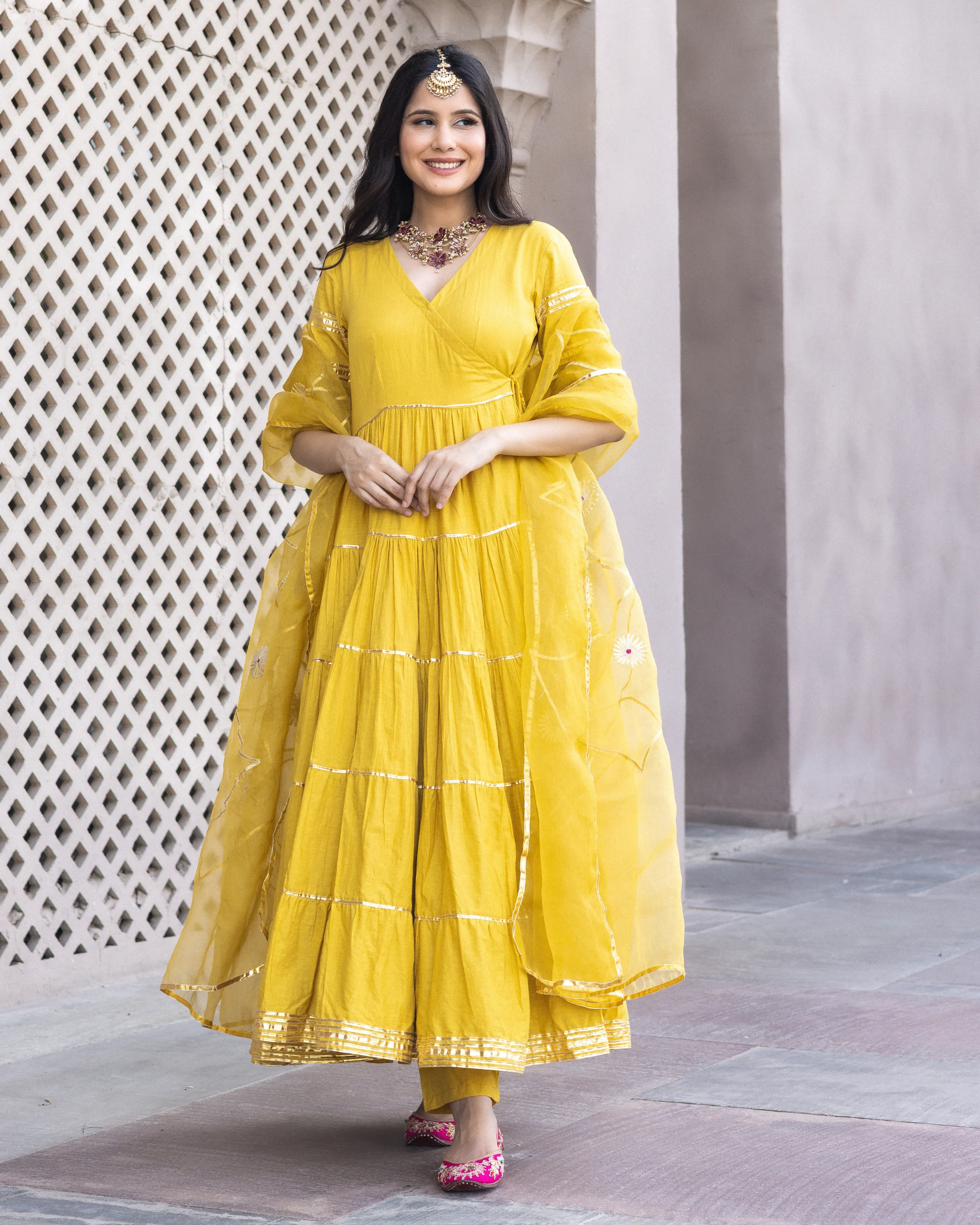 Dahabi Gotapatti Cotton Suit Set