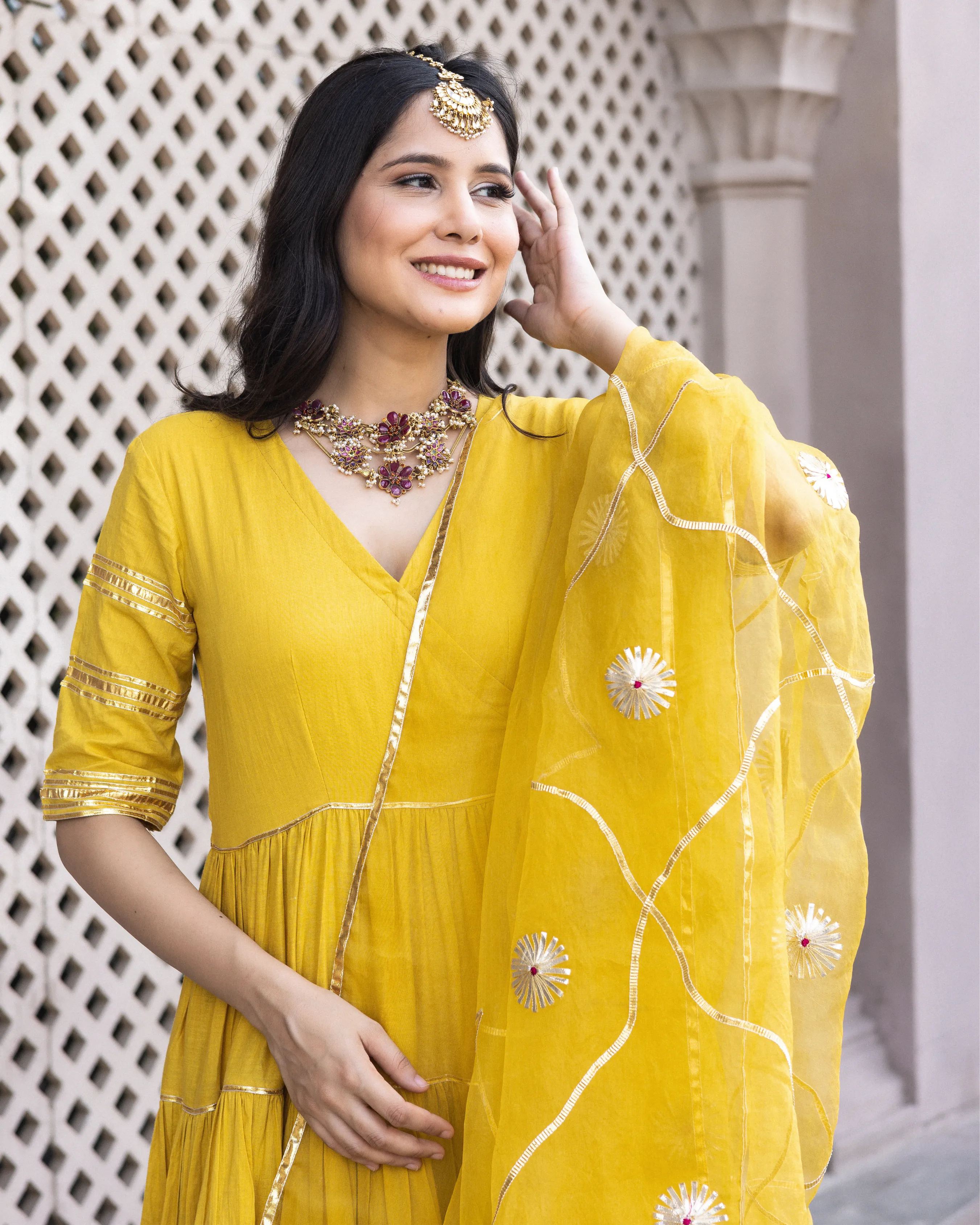 Dahabi Gotapatti Cotton Suit Set