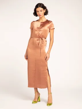 Dahlia Dress in Bronze