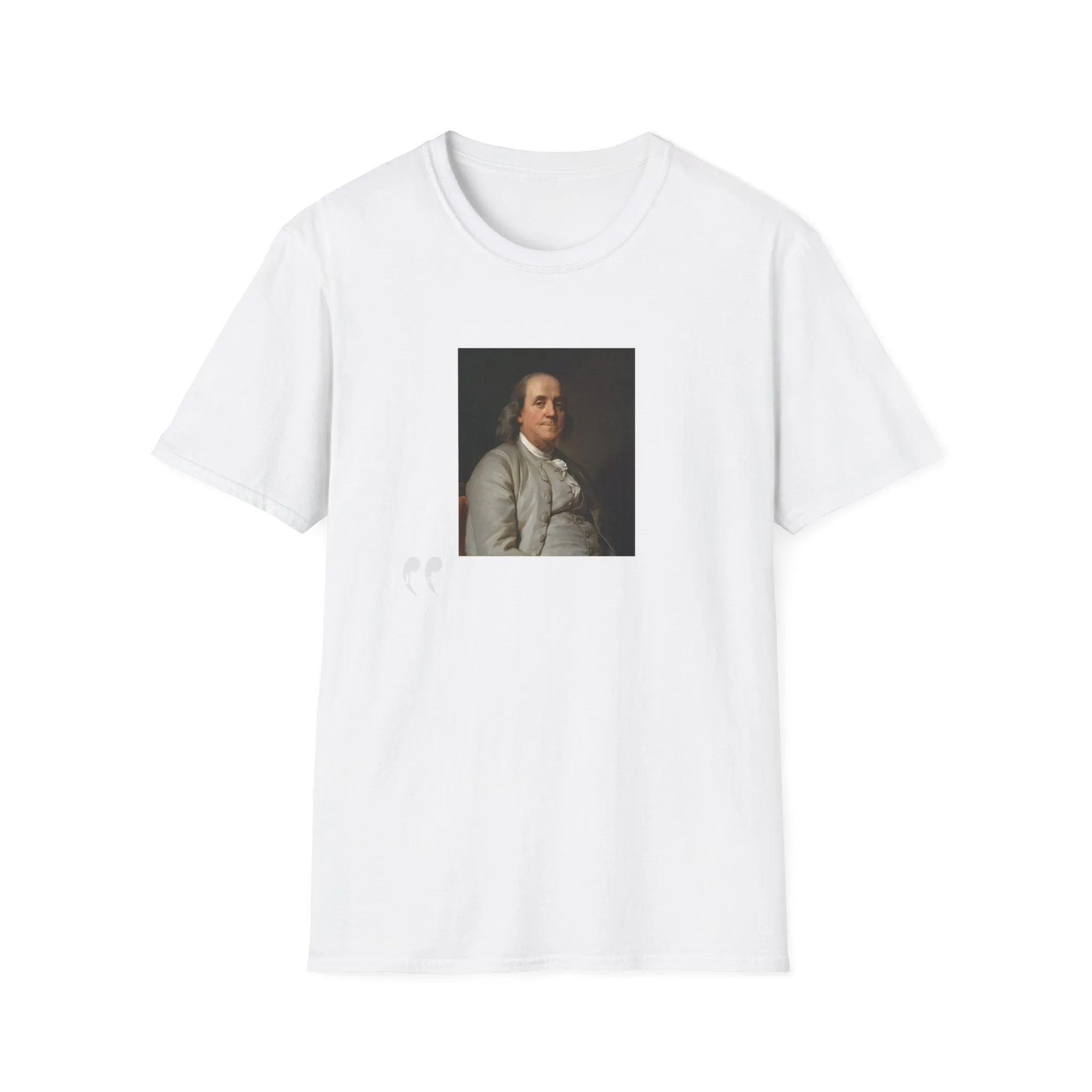 Democracy is Two Wolves and a Lamb-Benjamin Franklin, Men's Lightweight Fashion Tee