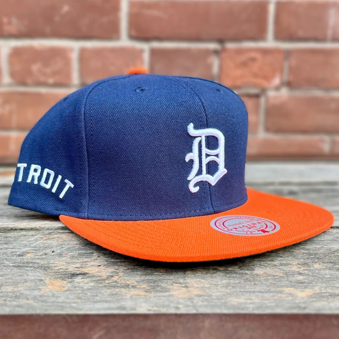 Detroit Tigers MLB (Navy) Evergreen Coop Snapback Cap