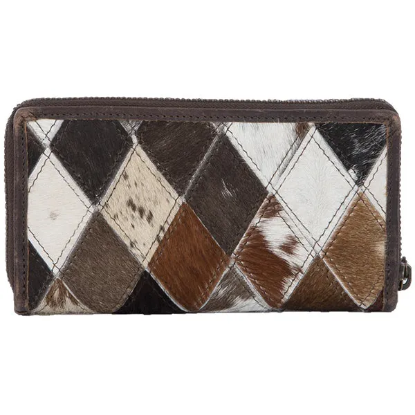 Diamond Cowhide Bifold Wallet