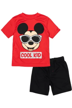 Disney Mesh Graphic T-Shirt & Shorts