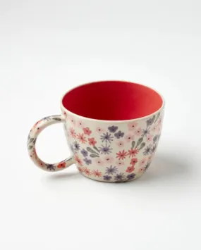 Ditsy Raspberry Mug