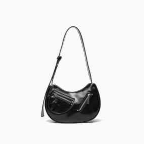 Dolce Crackled Vegan Leather Shoulder Bag