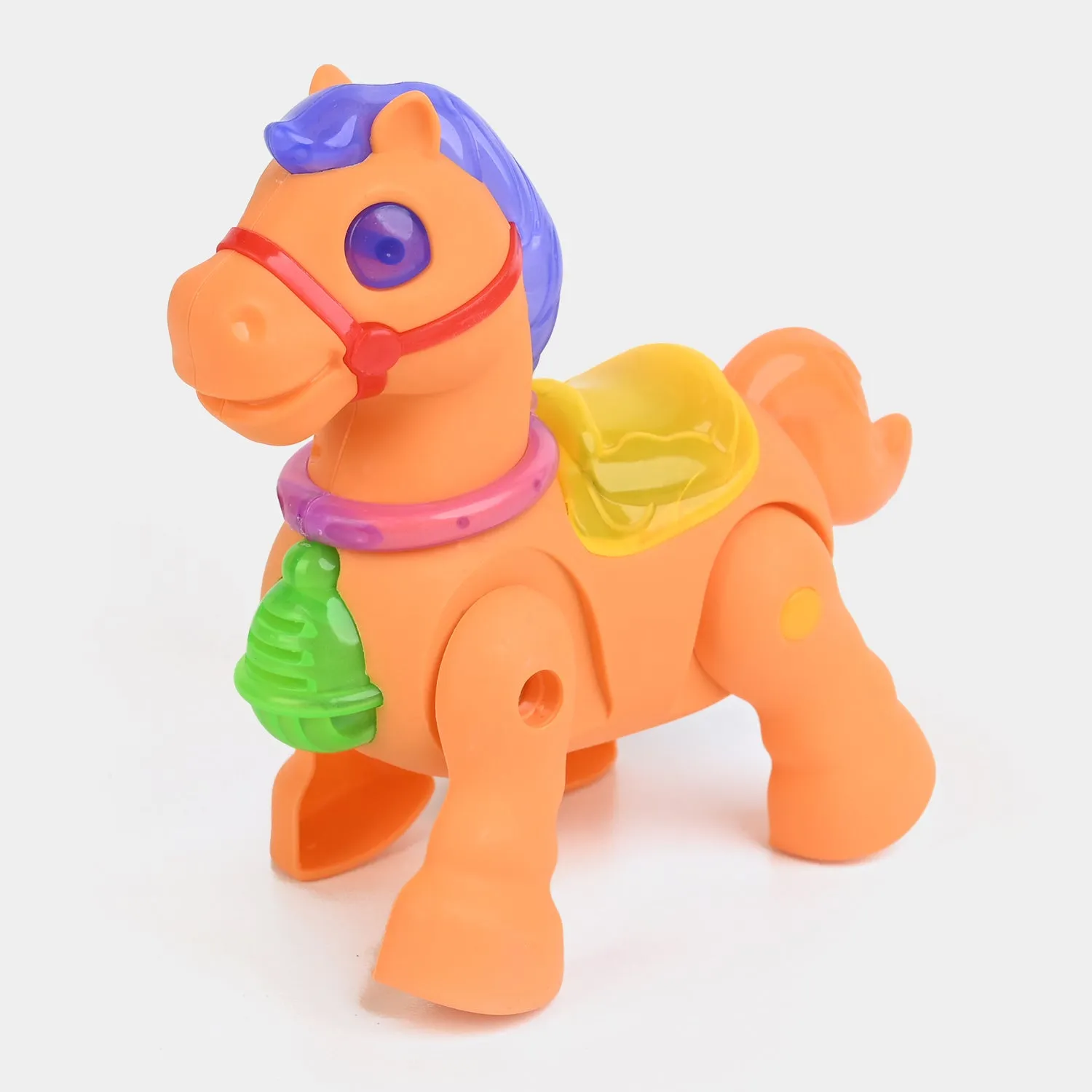 Electric Light & Music Walking Robot Along Horse Toy