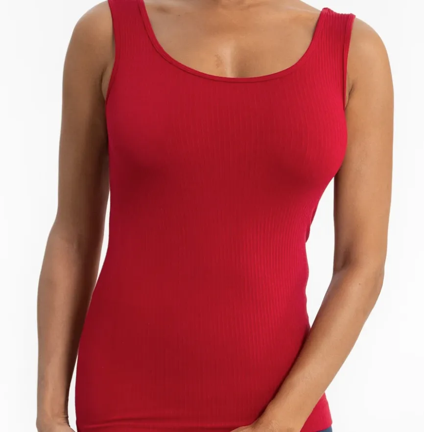 #ET1503 RIBBED V-NECK/SCOOP