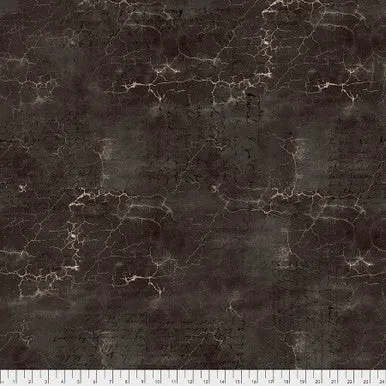 Fabric BLACK, PWTH128.BLACK, from Cracked Shadow Collection Designed by Tim Holtz for Free Spirit.