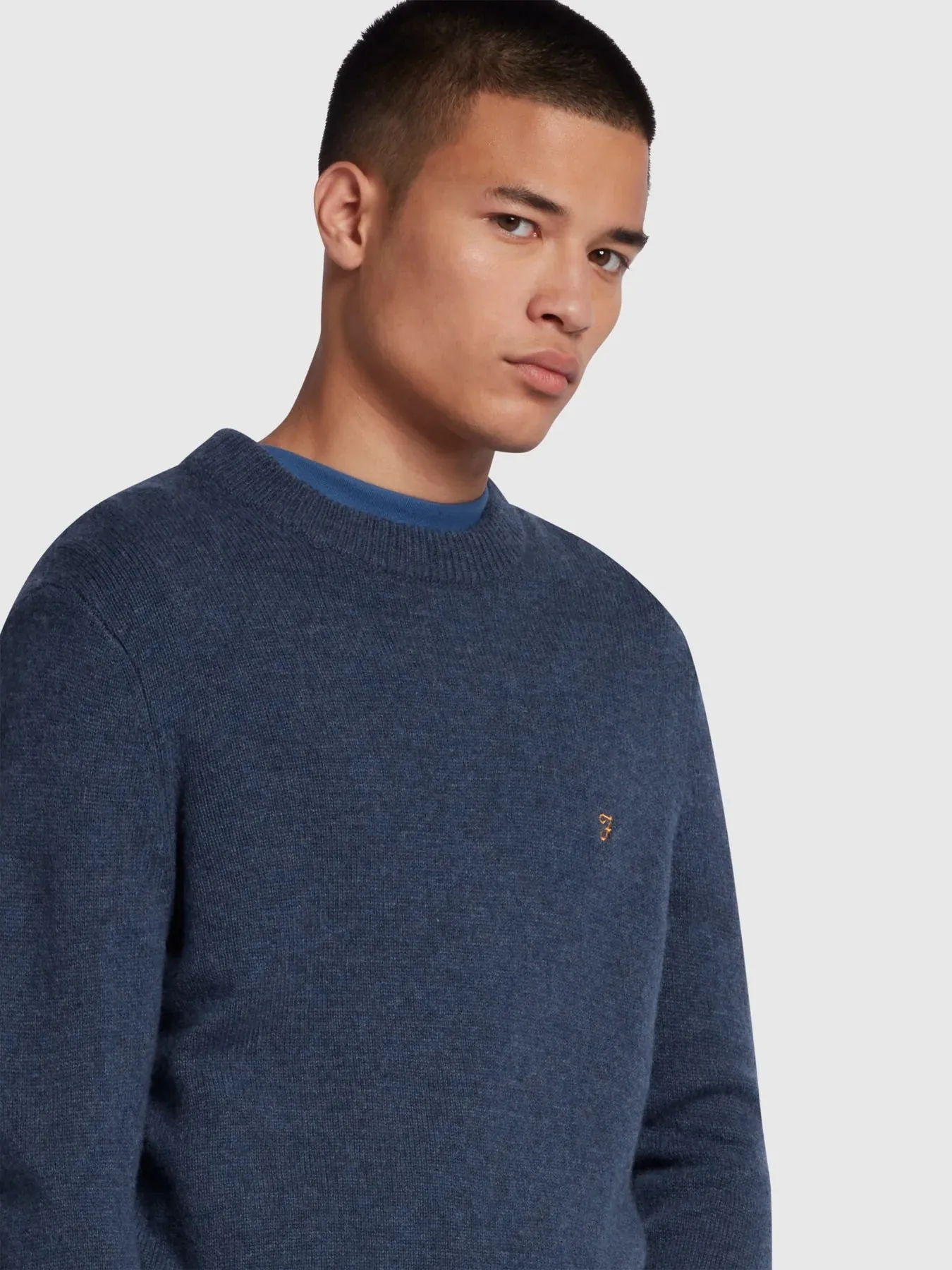 Farah Mens 'Birchall' Lambswool Crew Neck Jumper