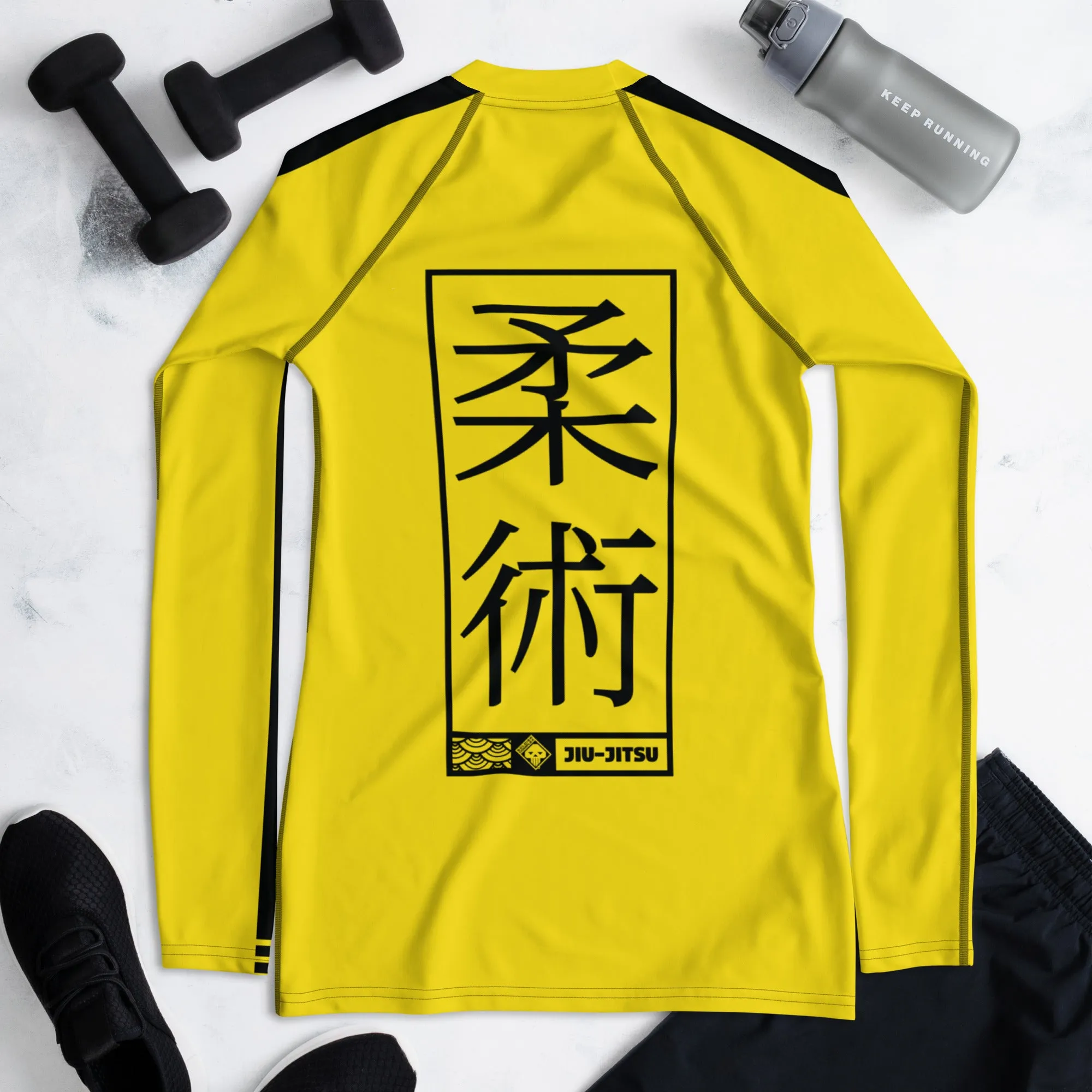 Fierce Femme Fatale: Women's Long Sleeve Kill Bill Bruce Lee BJJ Rash Guard - Jiu-Jitsu 028