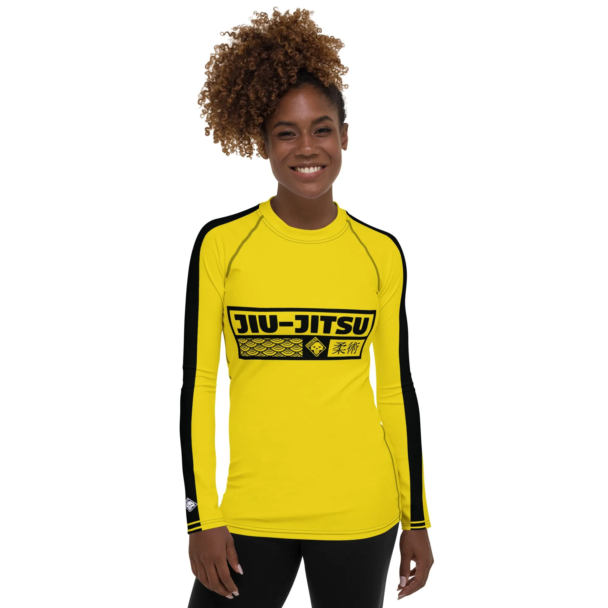 Fierce Femme Fatale: Women's Long Sleeve Kill Bill Bruce Lee BJJ Rash Guard - Jiu-Jitsu 028