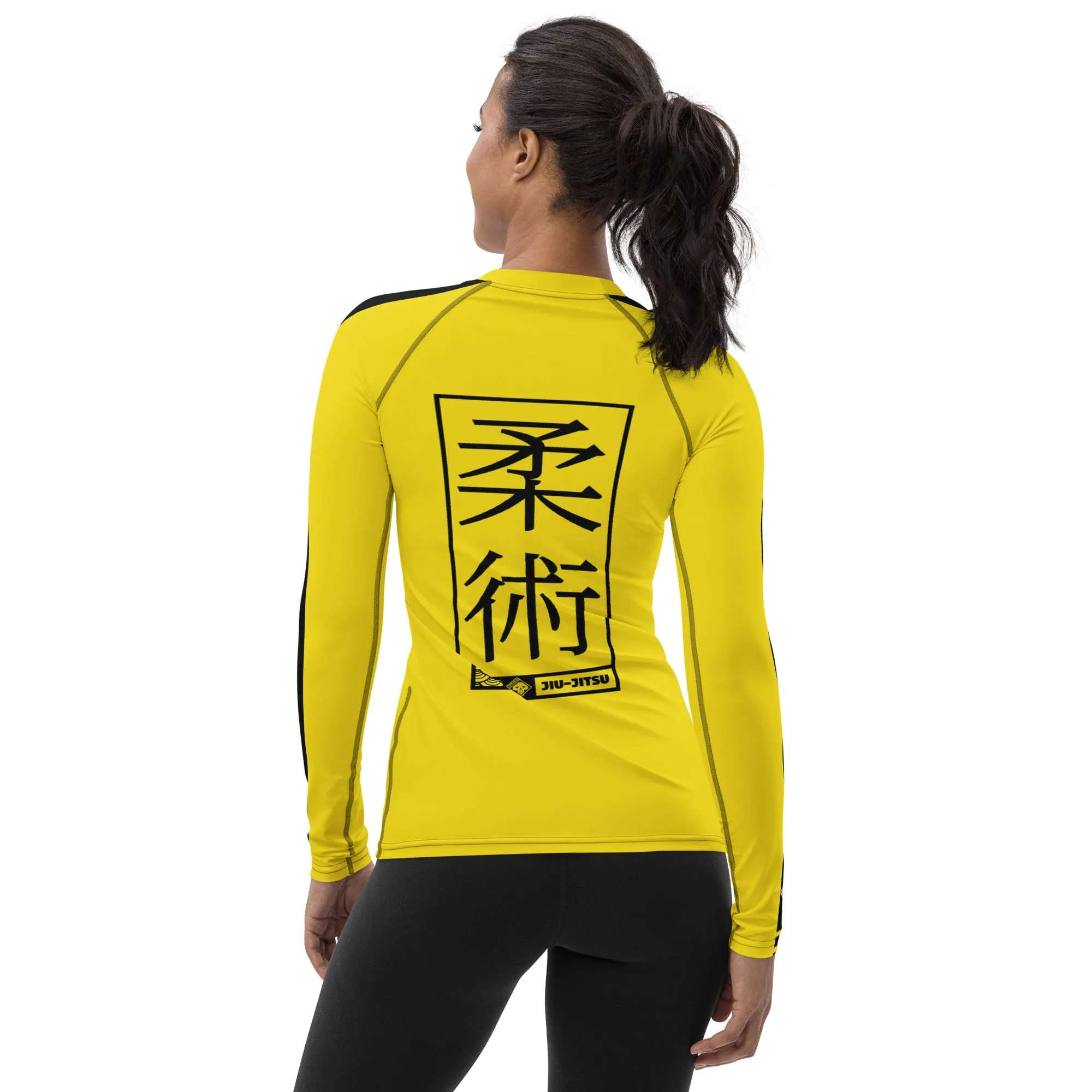 Fierce Femme Fatale: Women's Long Sleeve Kill Bill Bruce Lee BJJ Rash Guard - Jiu-Jitsu 028