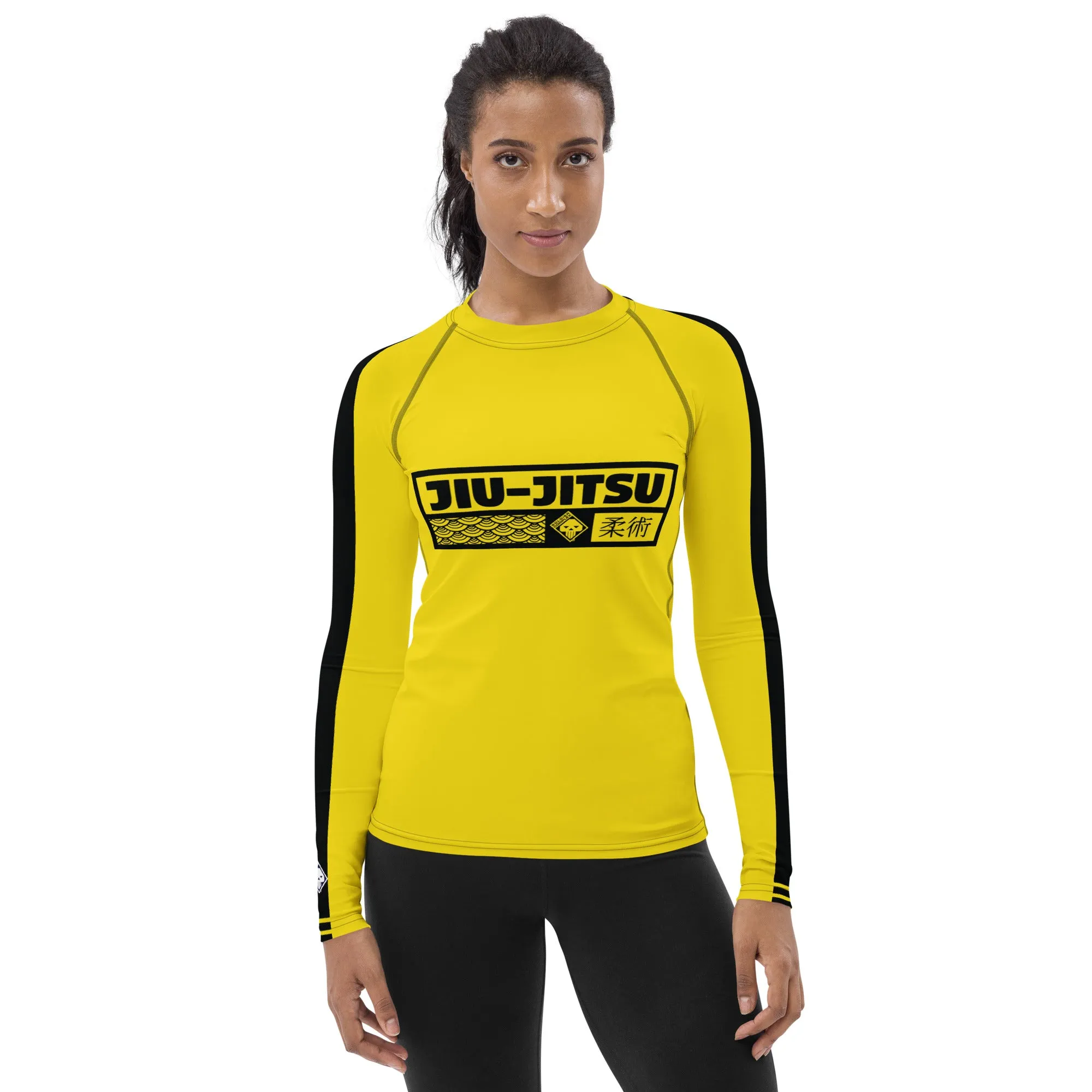 Fierce Femme Fatale: Women's Long Sleeve Kill Bill Bruce Lee BJJ Rash Guard - Jiu-Jitsu 028