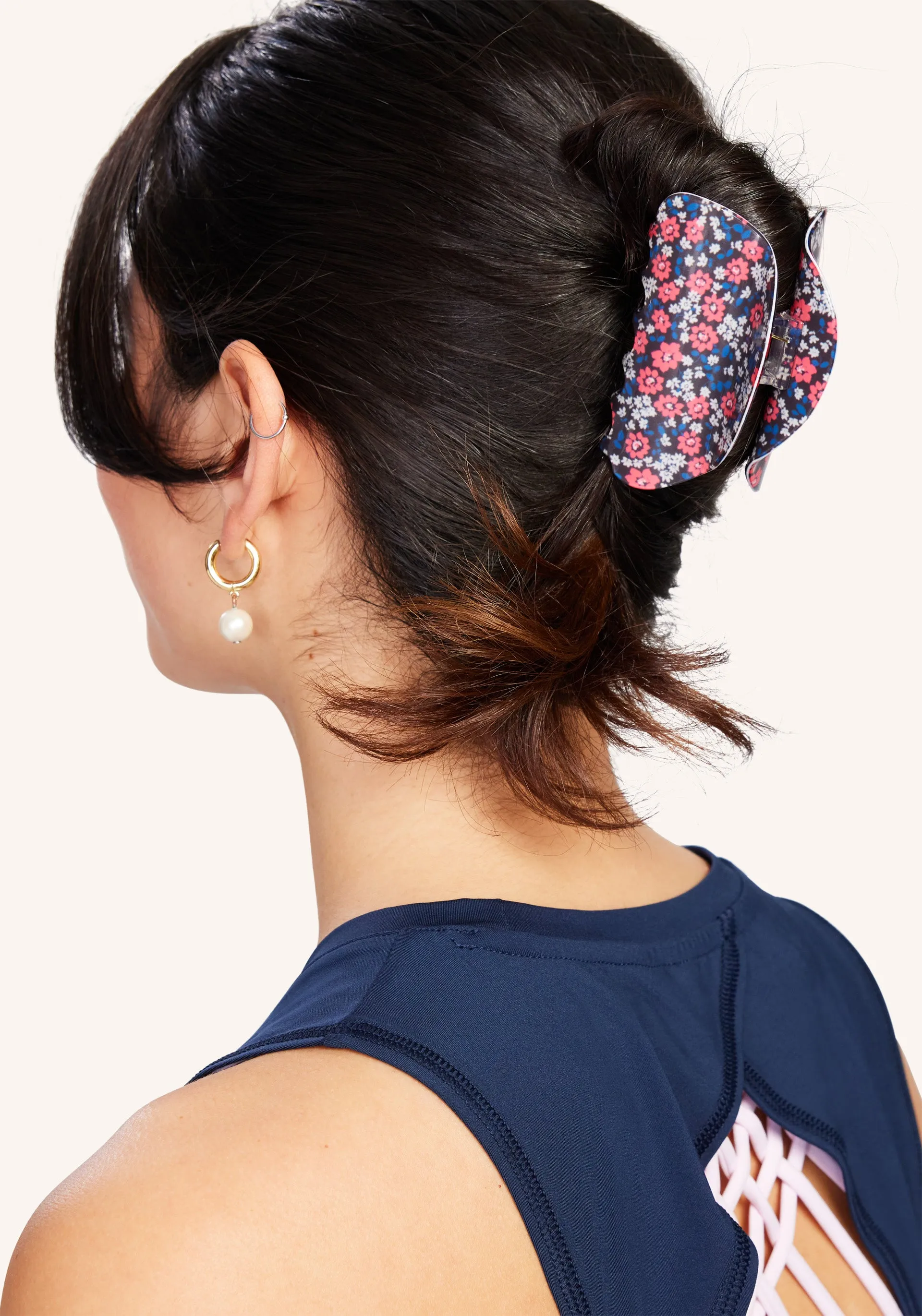 Floral Claw Clip