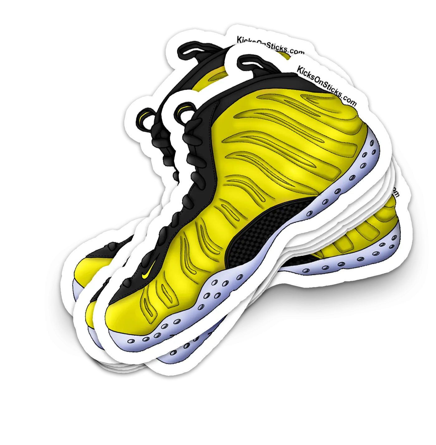 Foamposite "Electrolime" Sneaker Sticker