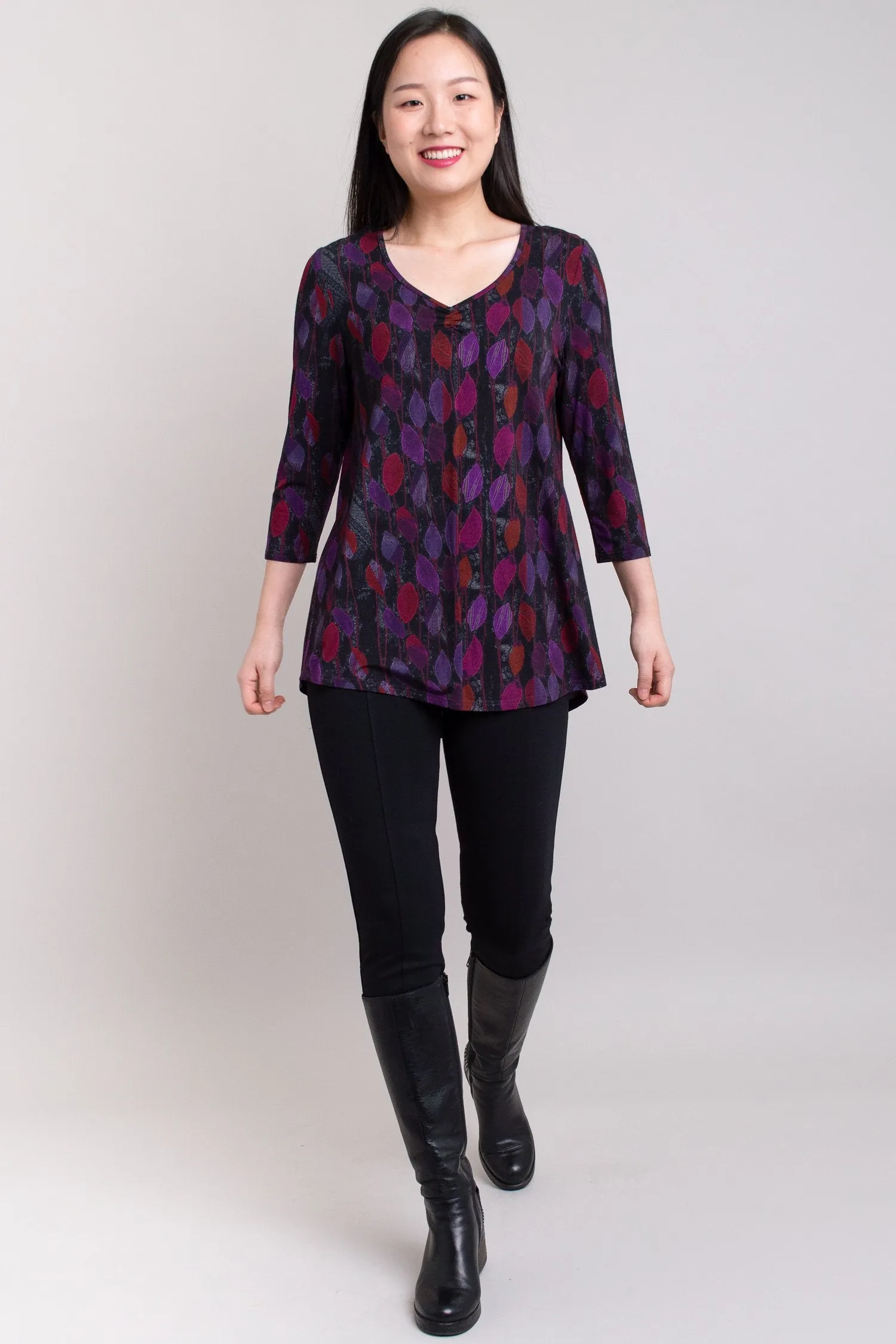 Franny Top, Orchid Leaf, Bamboo - Final Sale