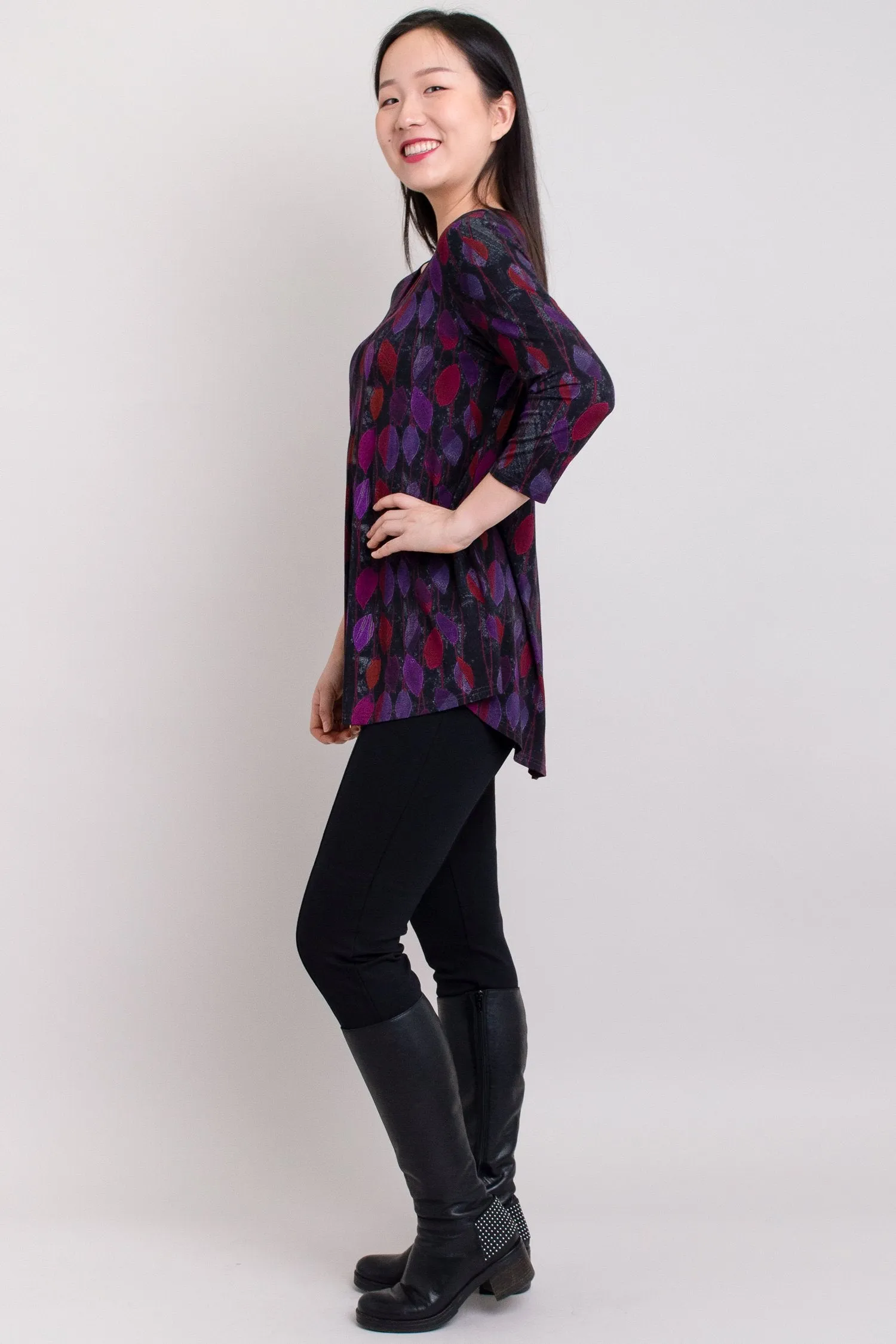 Franny Top, Orchid Leaf, Bamboo - Final Sale