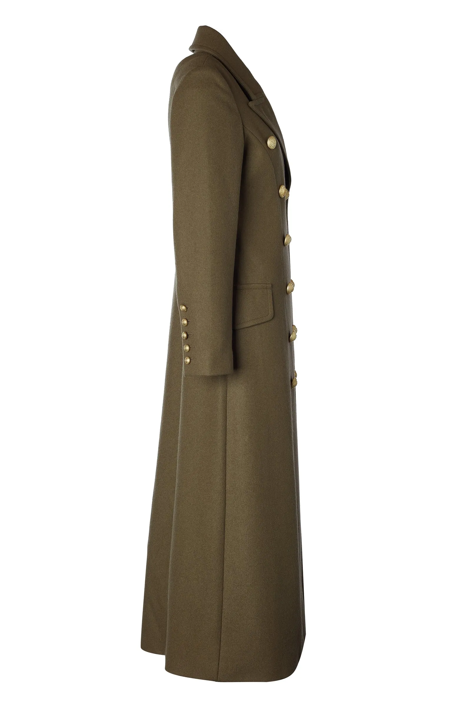 Full Length Imperial Military Coat (Khaki)