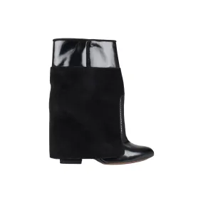 Givenchy Suede and Patent Leather Ankle Boots - '10s