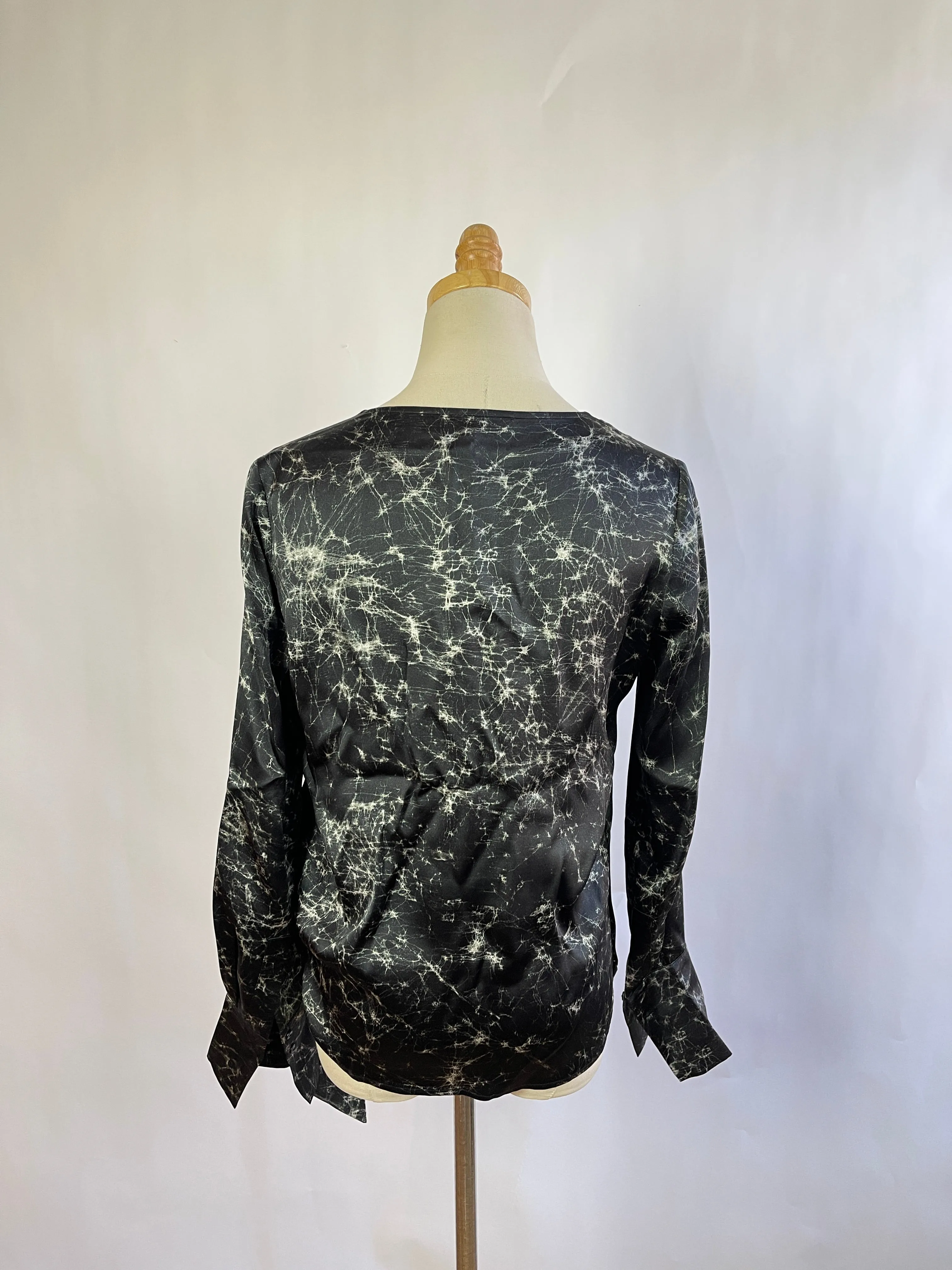 Go Silk Pattern Tie Top (XS)