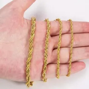 Gold Plated Rope Chain