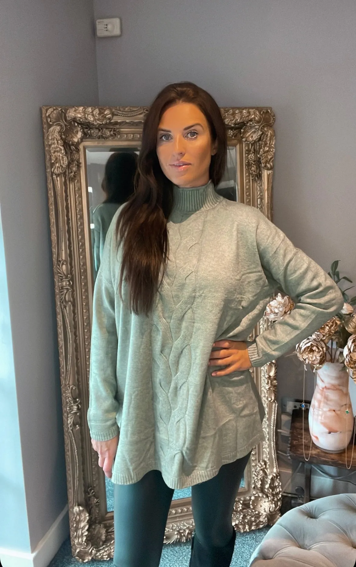 Hailey Sage Green Jumper