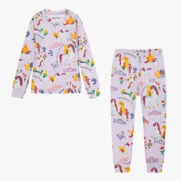 Hatley Books To Bed Girls Purple Unicorn Pyjamas & Book Gift Set