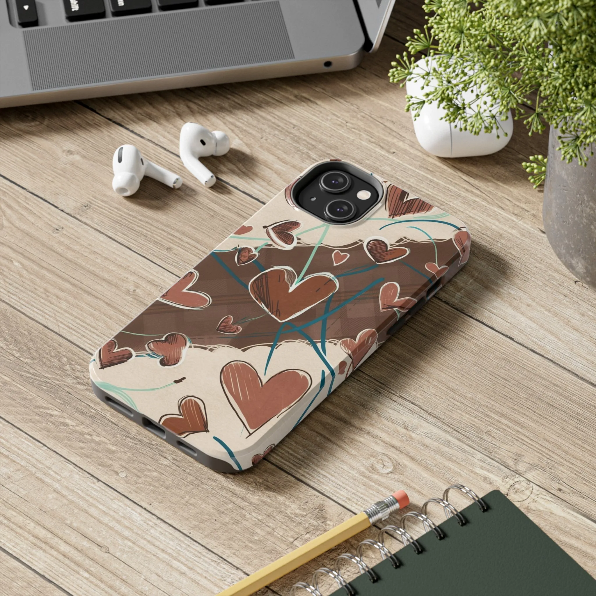 Hearts au Naturel - Tough Phone Cases