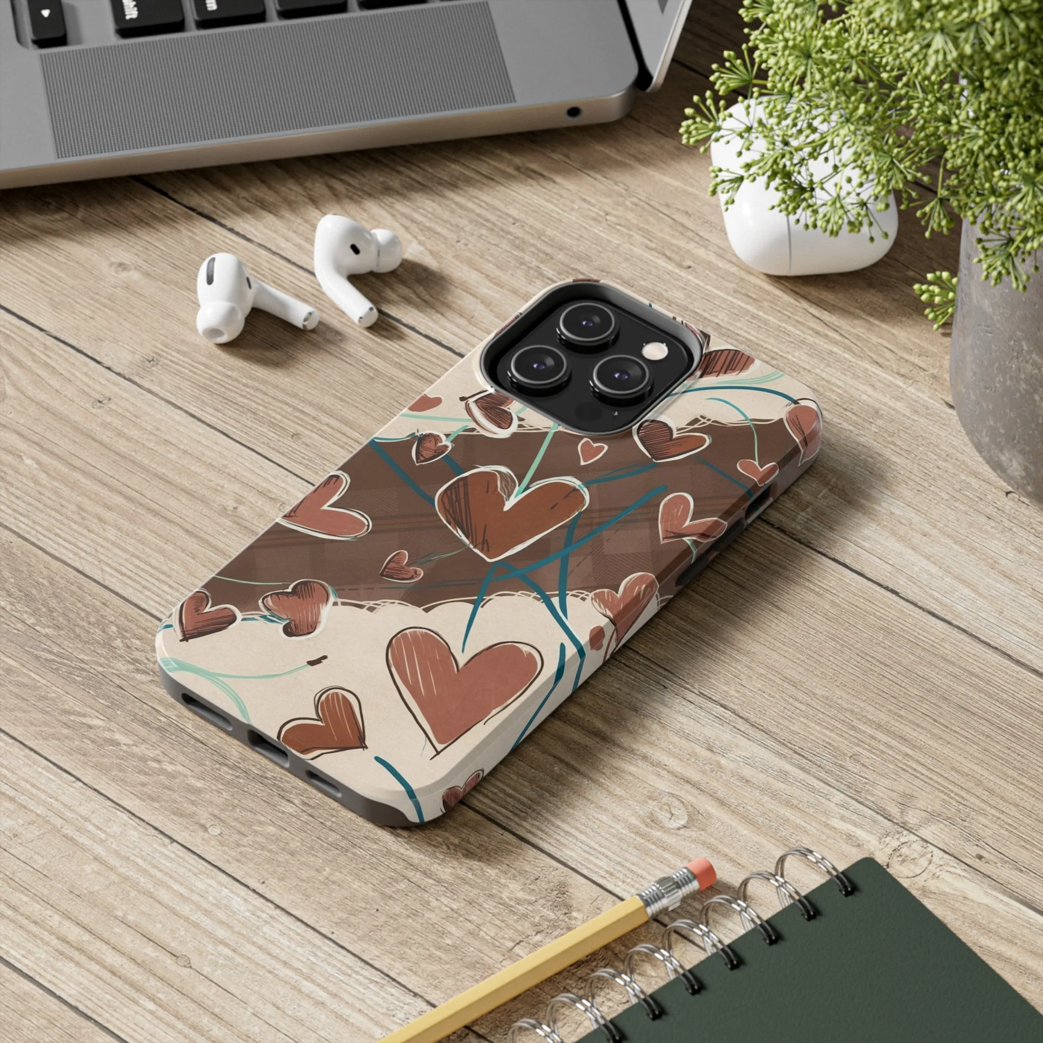 Hearts au Naturel - Tough Phone Cases