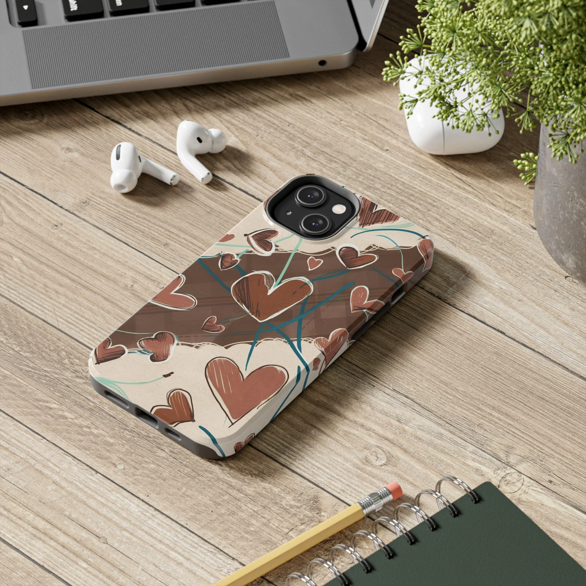 Hearts au Naturel - Tough Phone Cases