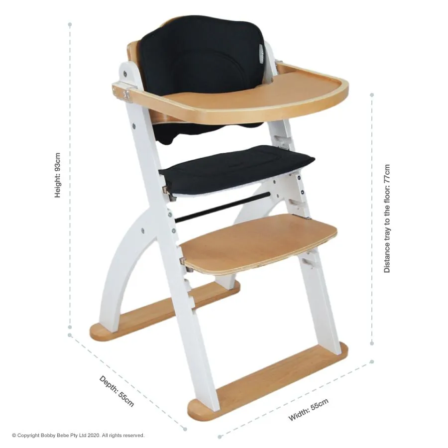 High Chair - Babyhood Kaylula Ava Forever White Beech