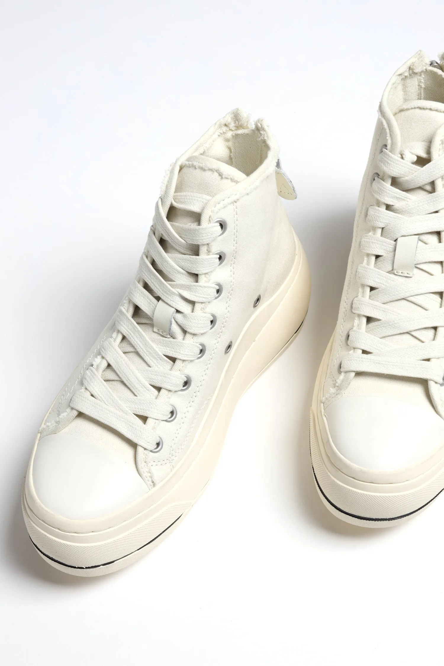 High Top Sneaker in Ecru