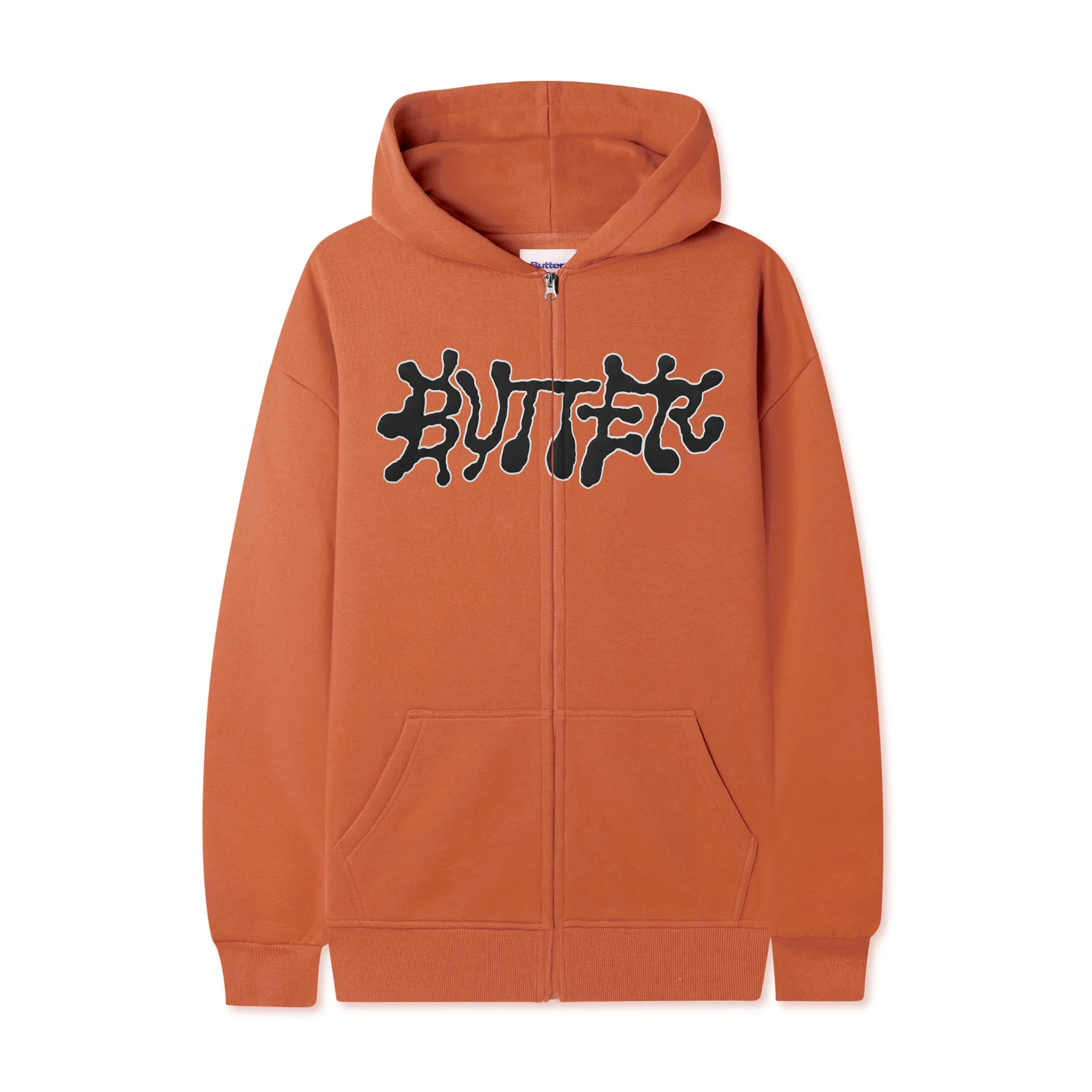 Ink Zip-Thru Hood, Orange