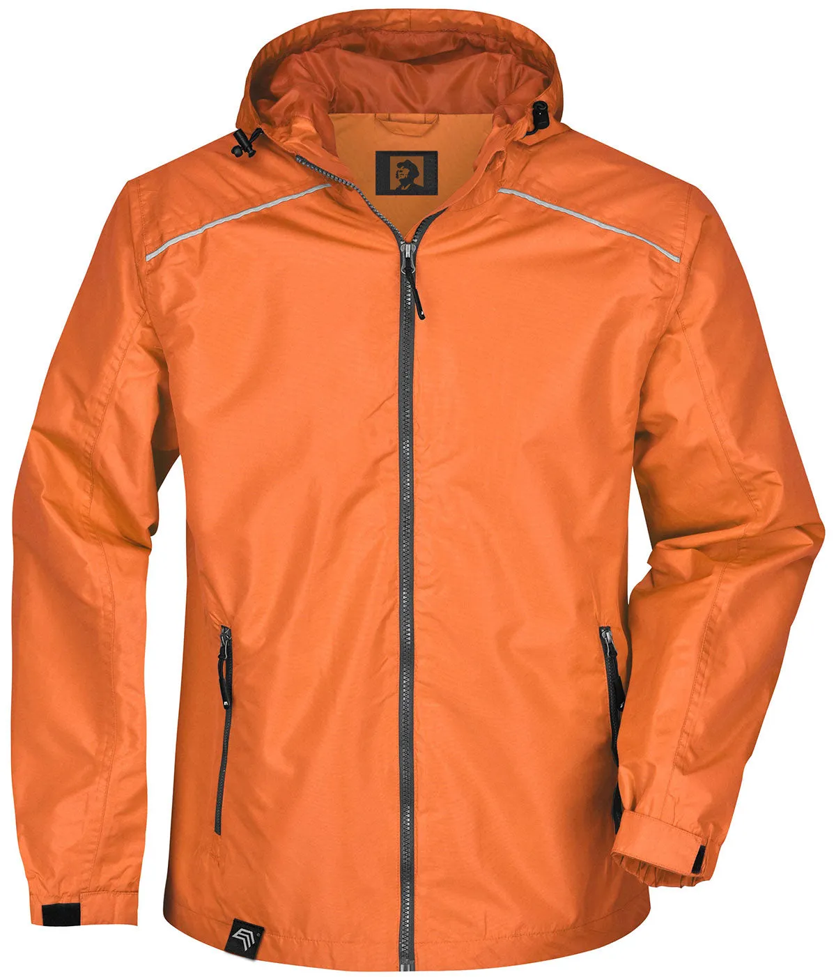 JAN 1118 ― Windbreaker Rain Jacket - Orange / Carbon Grau