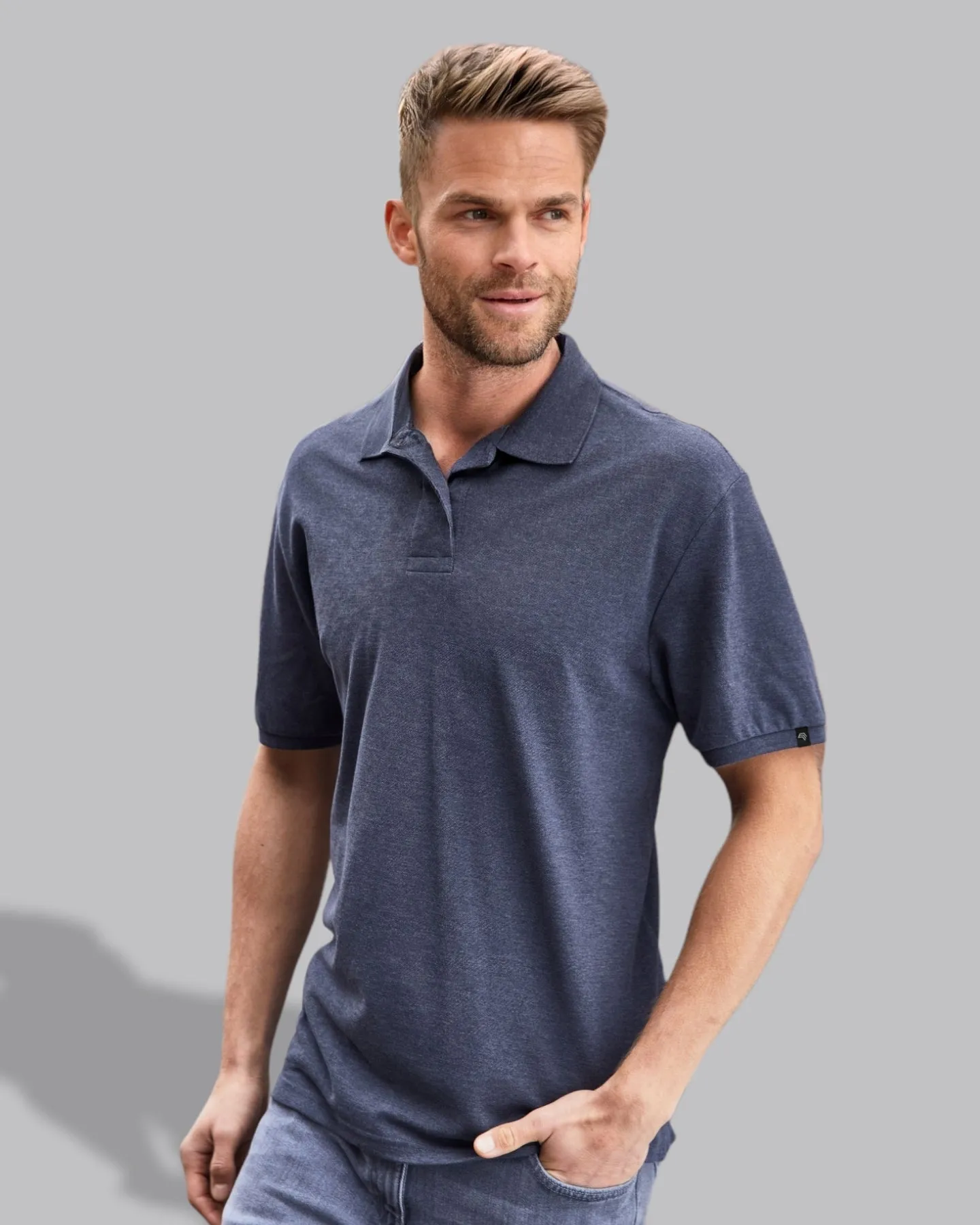 JAN 8010 ― Herren Bio-Baumwolle Polo Shirt - Graphite Grau