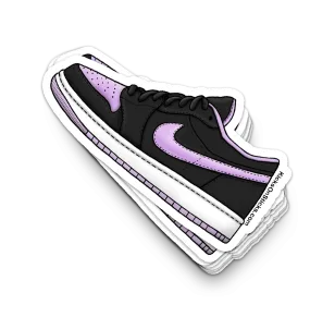 Jordan 1 Low "Black Lilac" Sneaker Sticker