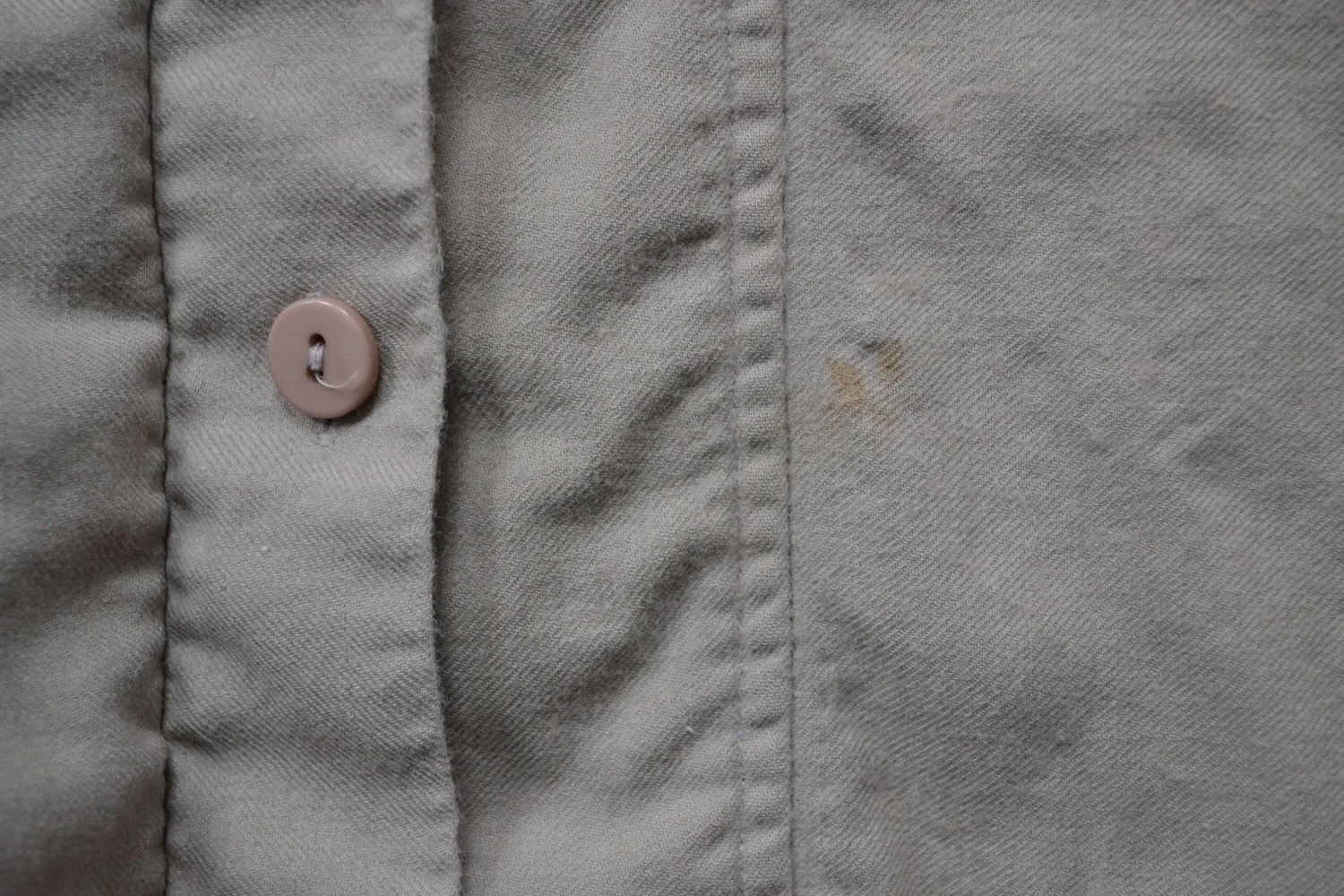 Karl Lagerfeld Grey Wool Button Up Shirt